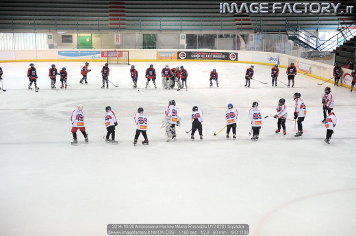 2014-10-26 Ambrosiana-Hockey Milano Rossoblu U12 0281 Squadra